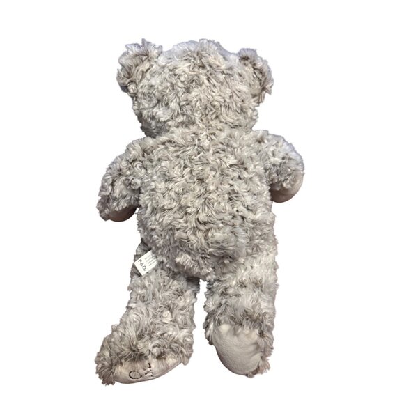 FAO Schwarz Bears With A Cause Gray Plush Teddy Bear With Plaid Bowtie 2017 - Picture 3 of 9